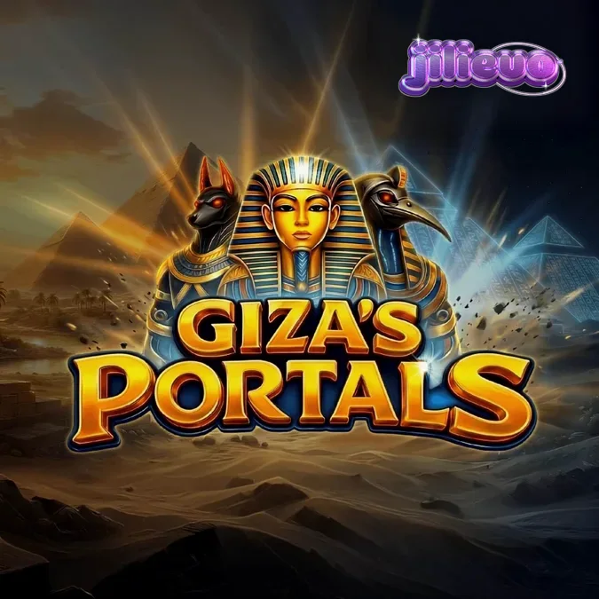 Giza’s Portals স্লট গেমের স্ক্রিনশট যেখানে প্রাচীন মিশরীয় মন্দিরের পটভূমি দেখা যাচ্ছে